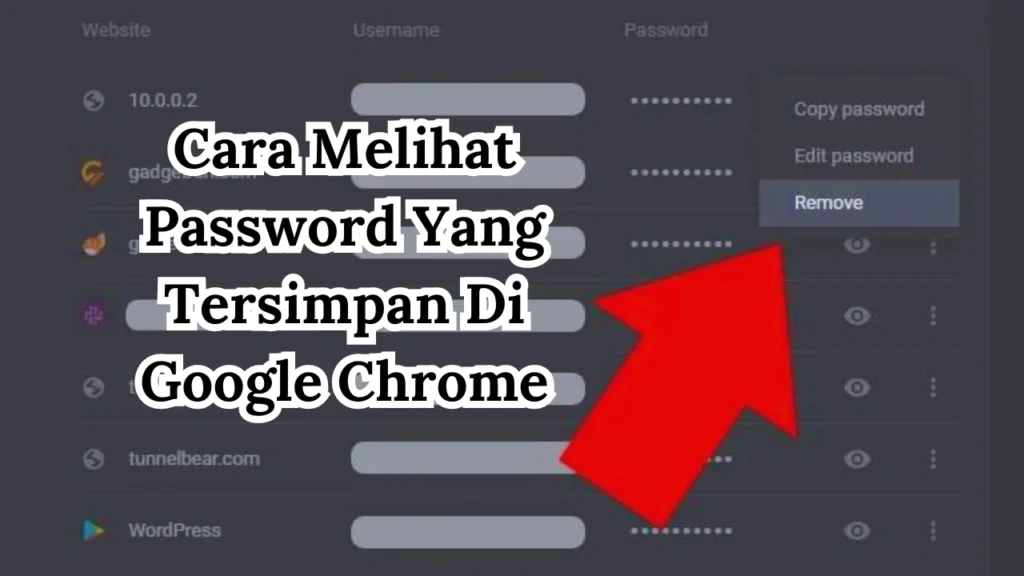 Pahami! Cara Melihat Password Yang Tersimpan Di Google Chrome!